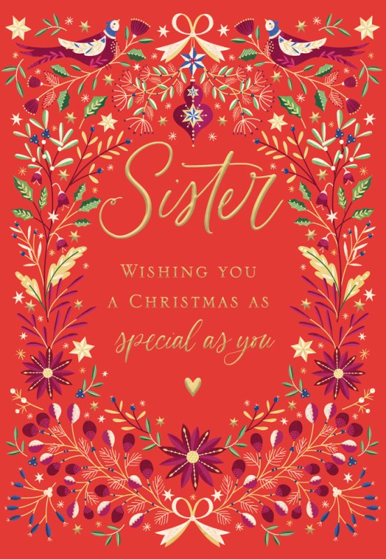 Sister Christmas card