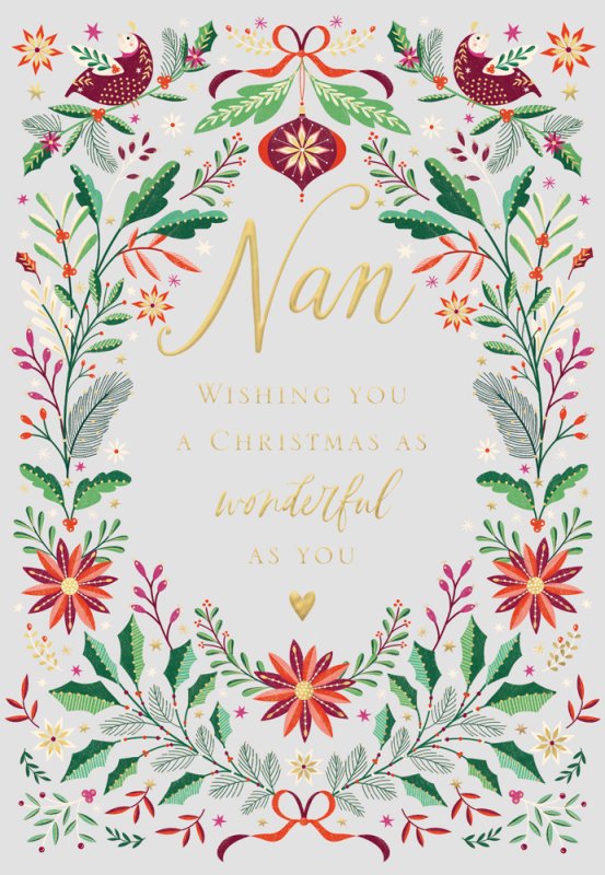 Nan Christmas card