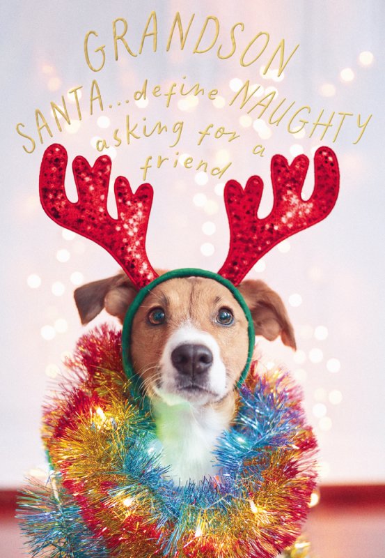 Grandson Christmas card