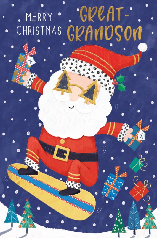 Great-Grandson Christmas card