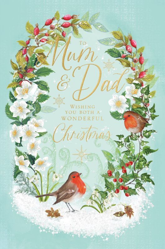 Mum and Dad Christmas card