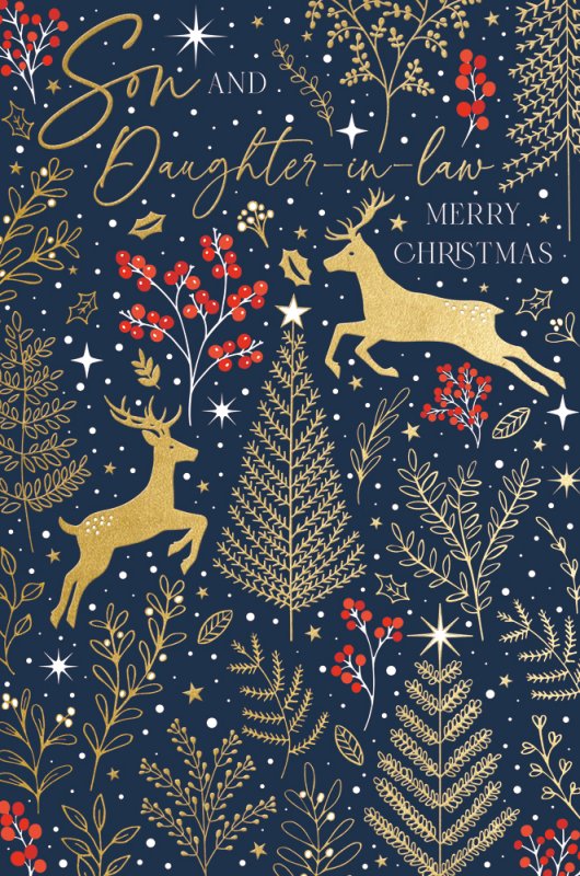 Son and Daughter-in-Law Christmas card