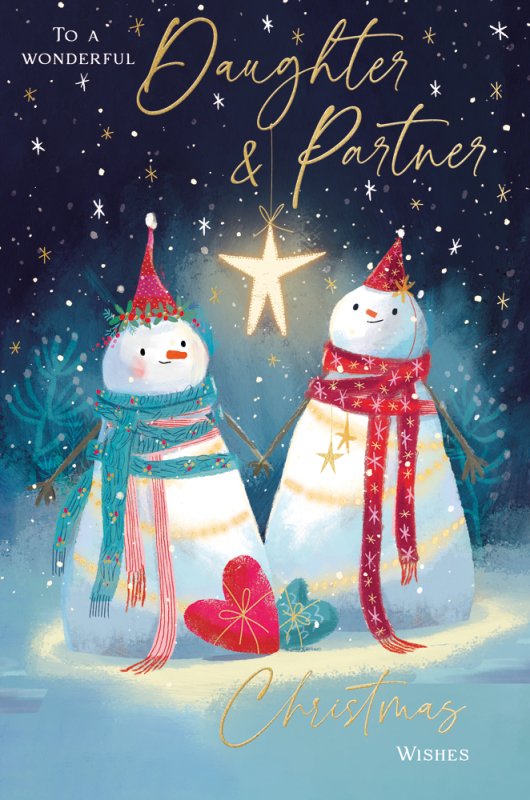 Daughter and Partner Christmas card