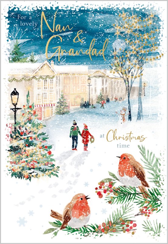 Nan and Grandad Christmas card