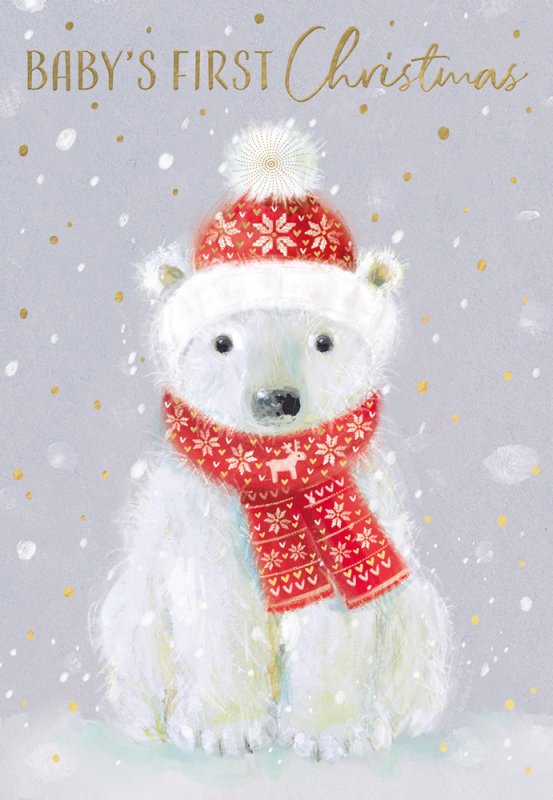 Baby's First Christmas card