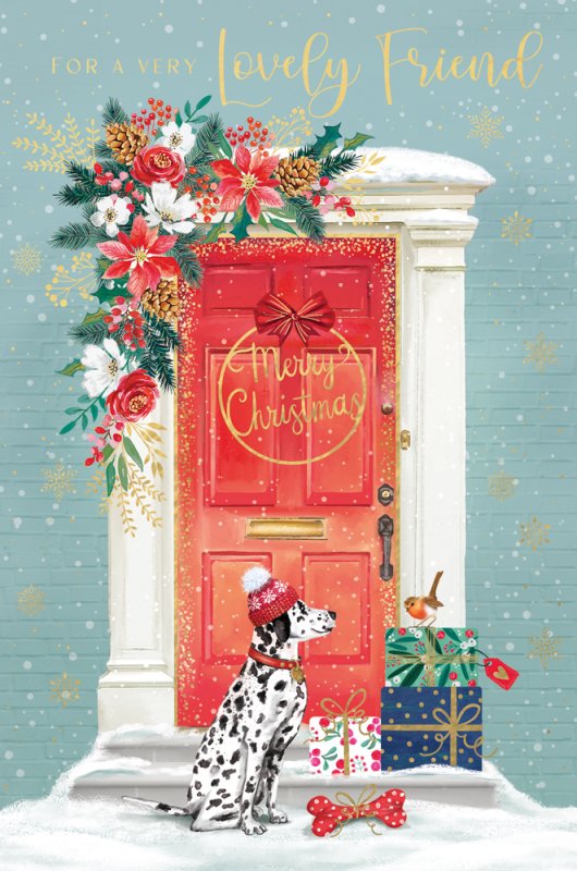 Lovely Friend Christmas card
