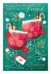 Fab-yule-ous Friend Christmas card