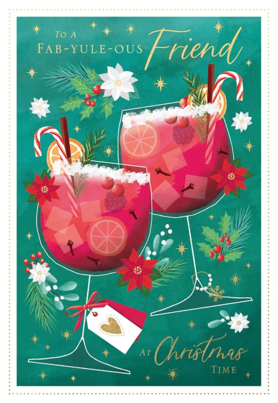 Fab-yule-ous Friend Christmas card