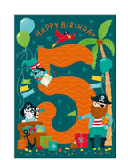 Pirates - 5th Birthday card