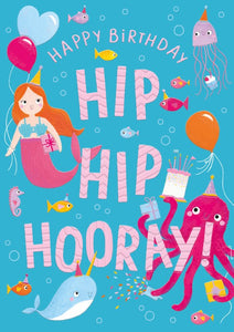 Underwater Party - Birthday card
