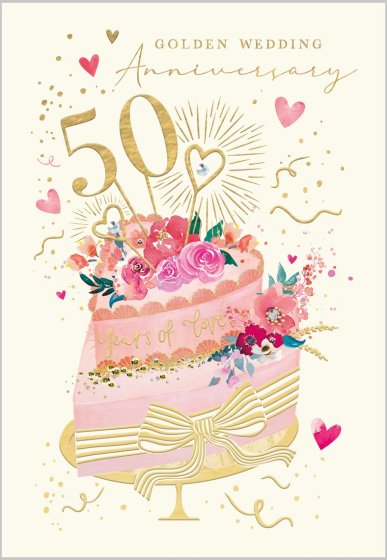 Golden Wedding Anniversary card