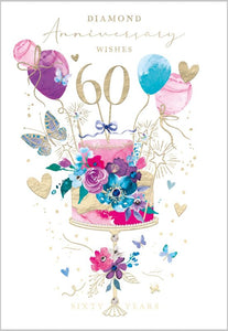 Diamond Wedding Anniversary card
