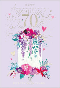 Platinum Wedding Anniversary card