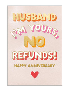 Husband, I'm Yours! - Anniversary card