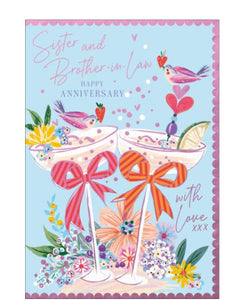 Sister & Brother-in-Law - Anniversary card