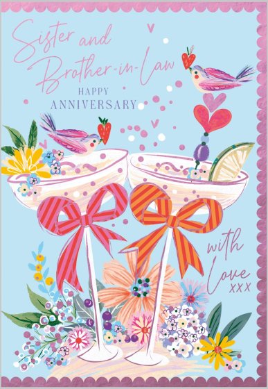 Sister & Brother-in-Law - Anniversary Card