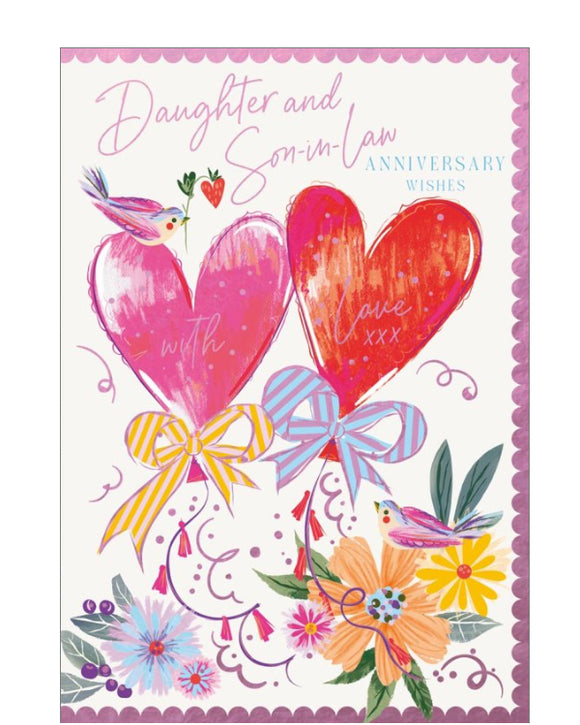 Daughter & Son-in-Law - Anniversary card
