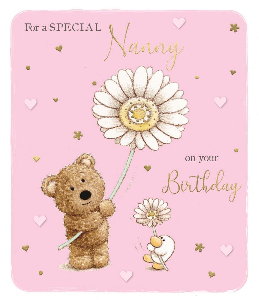 Barley Bear Special Nanny Birthday Card