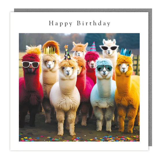 Cool llamas - birthday card