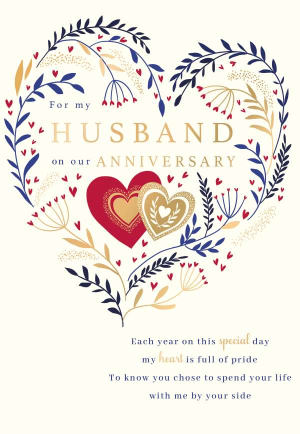 For my Husband - anniversary card