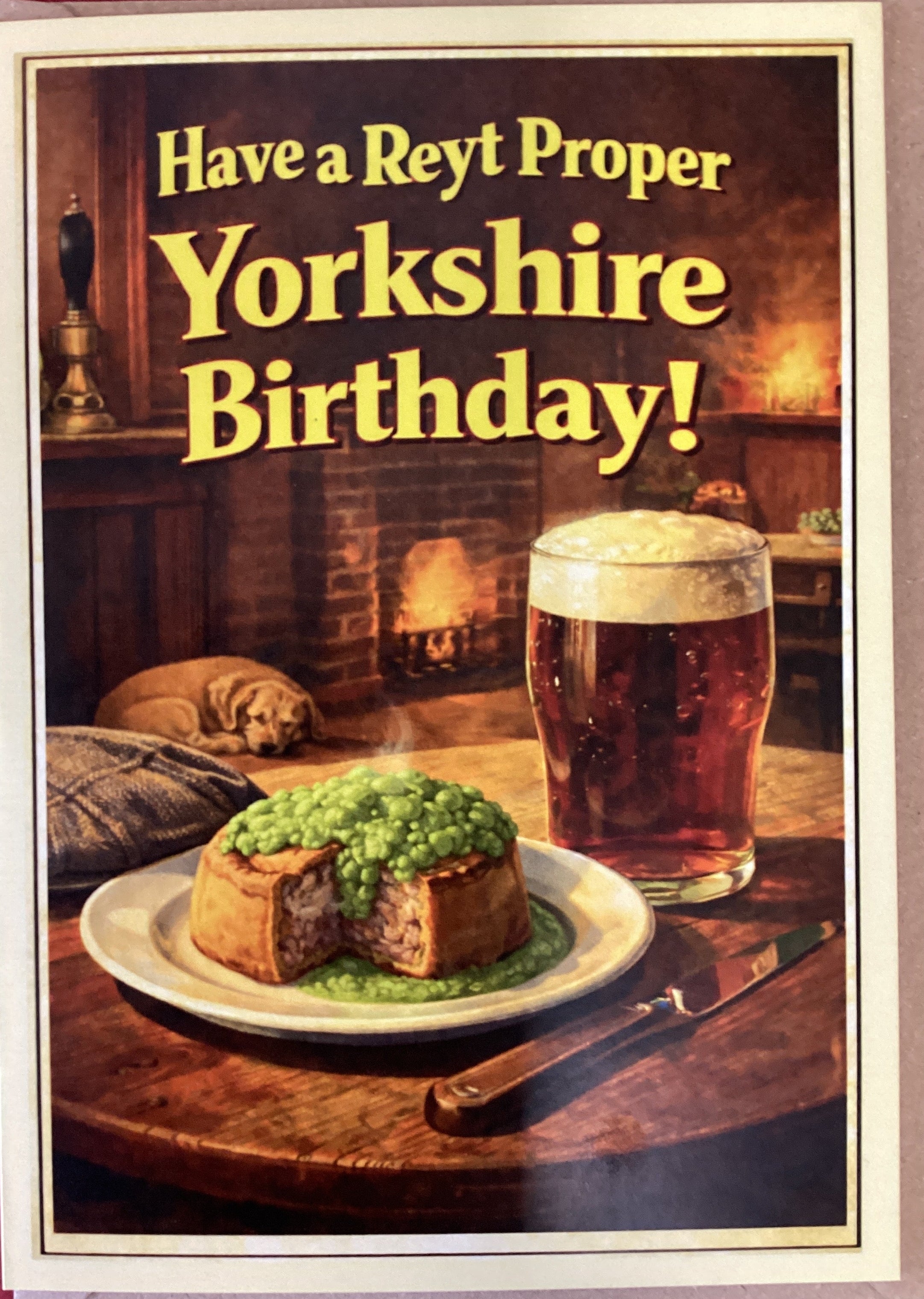 Have a reyt proper Yorkshire birthday.   Cowshed cards