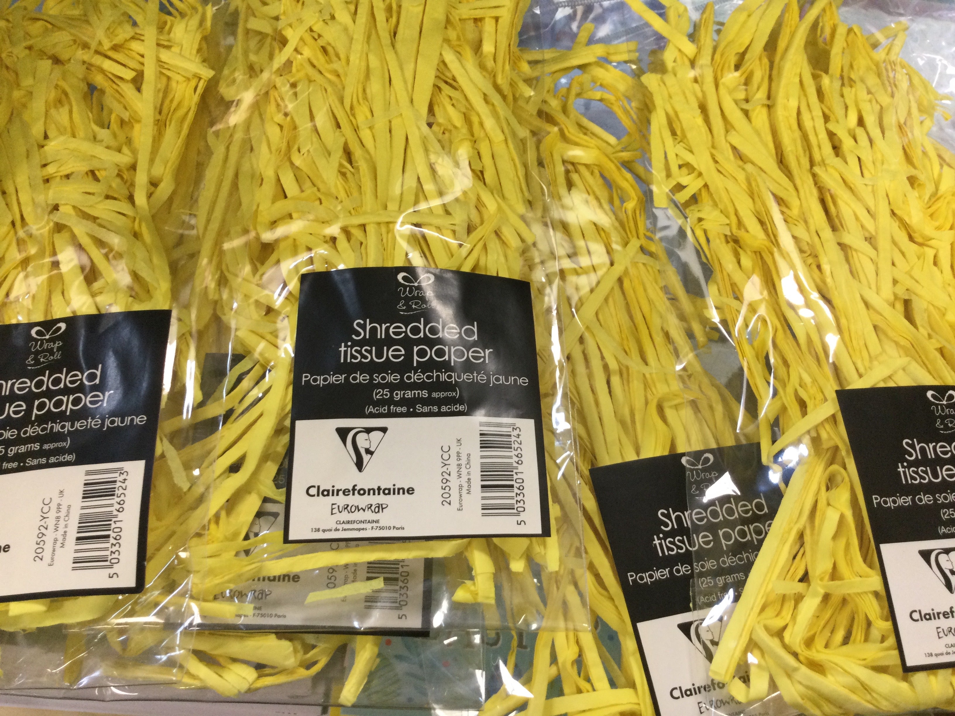 Yellow - Shredded Tissue Paper