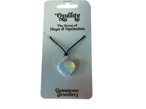 Opalite  heart - Gemstone jewellery