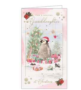 Special Granddaughter Christmas card