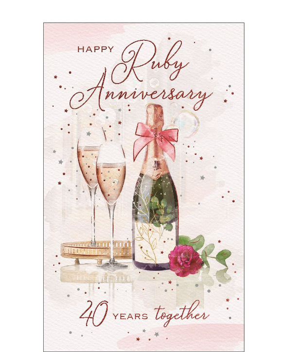 Happy Ruby Anniversary card