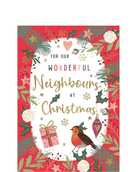 Wonderful Neighbours at Christmas card