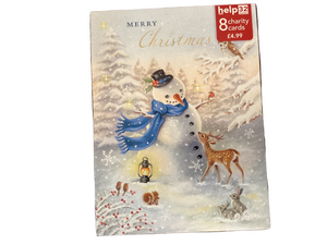 Snowman - Pack of 8 Charity Christmas cards