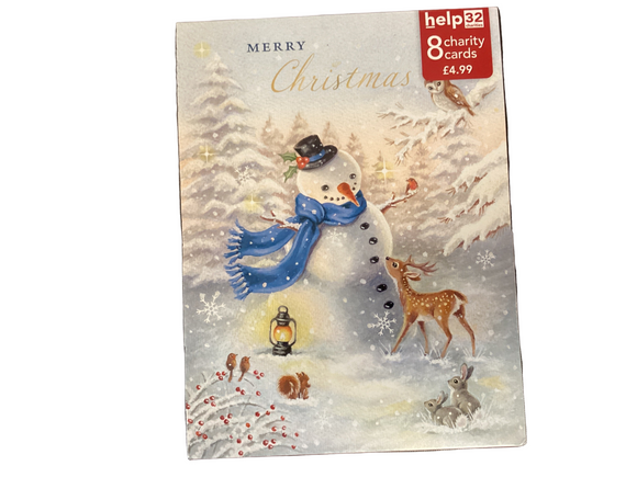 Snowman - Pack of 8 Charity Christmas cards
