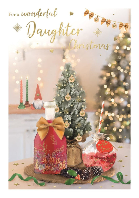 Wonderful Daughter Christmas card