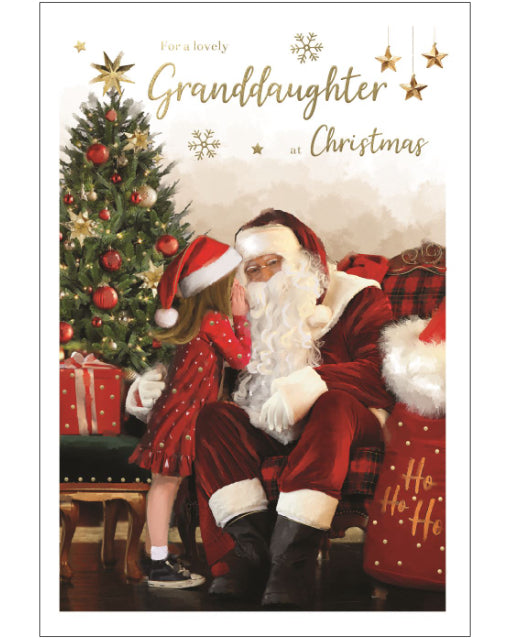 Lovely Granddaughter Christmas card