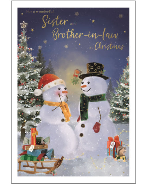 Sister & Brother-in-Law Christmas card