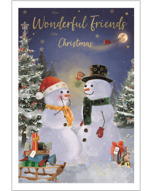 Wonderful Friends Christmas card