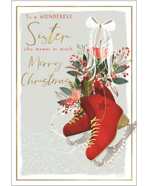 Wonderful Sister Christmas card