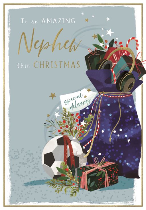 Amazing Nephew Christmas card