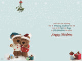 Husband - Barley the Brown Bear Christmas card