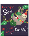 Son, sloth out - Birthday card