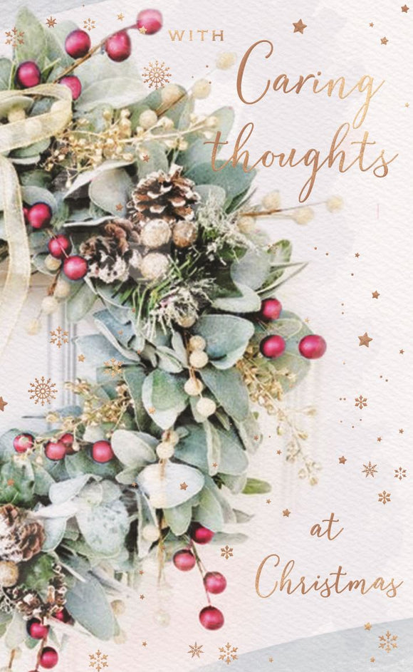 Caring Thoughts Christmas card