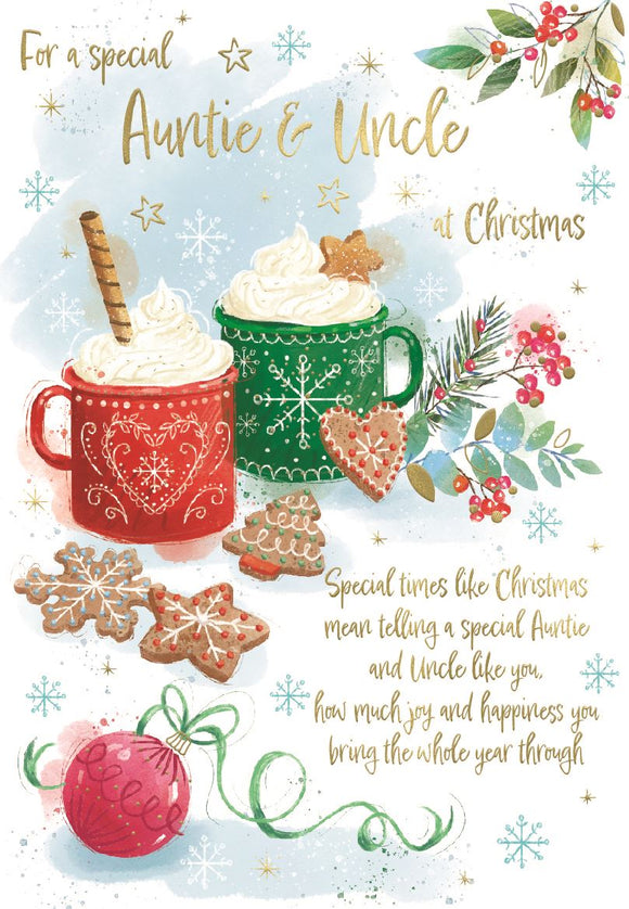 Auntie & Uncle - Christmas card