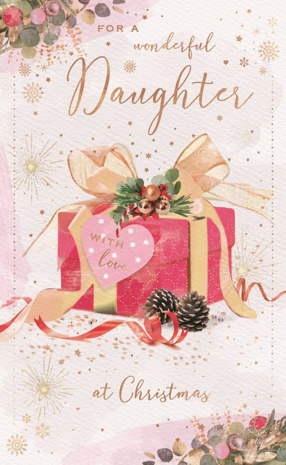 Wonderful Daughter Christmas card