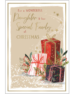 Daughter & Family Christmas card