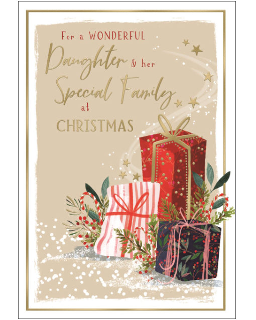 Daughter & Family Christmas card