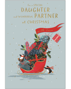 Daughter & Partner Christmas card