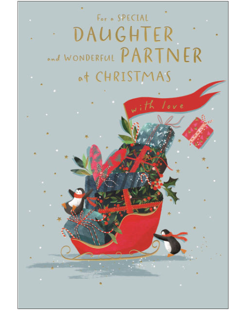 Daughter & Partner Christmas card