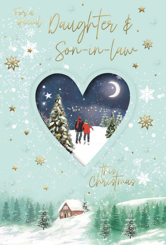 Daughter & Son-In-Law - Christmas card SIZE