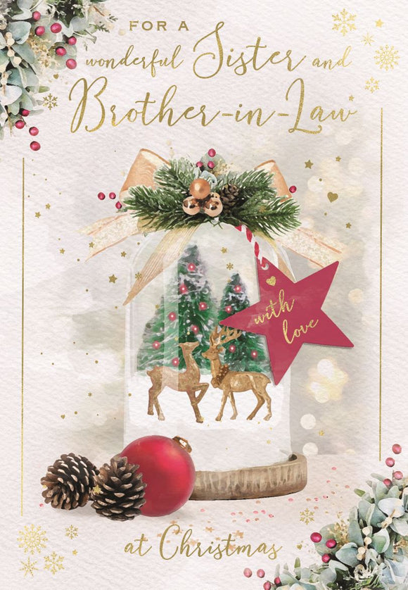 Sister & Brother-in-Law Christmas card SIZE