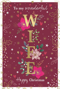 Wife Christmas card